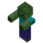 A zombie from Minecraft
